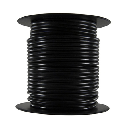 THE BEST CONNECTION Primary Wire - Rated 80Â°C 14 AWG, Black 100 Ft. 140C